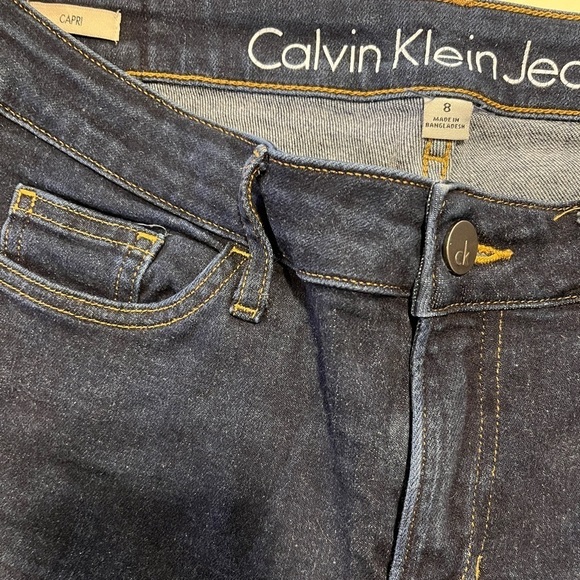 Calvin Klein Dark Wash Capris - Picture 3 of 4